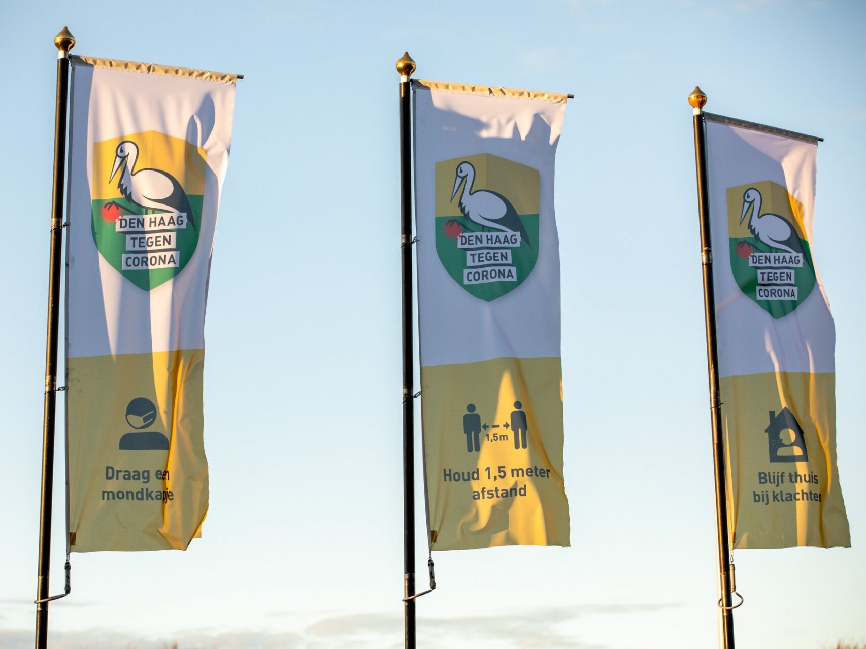Vlaggen corona campagne