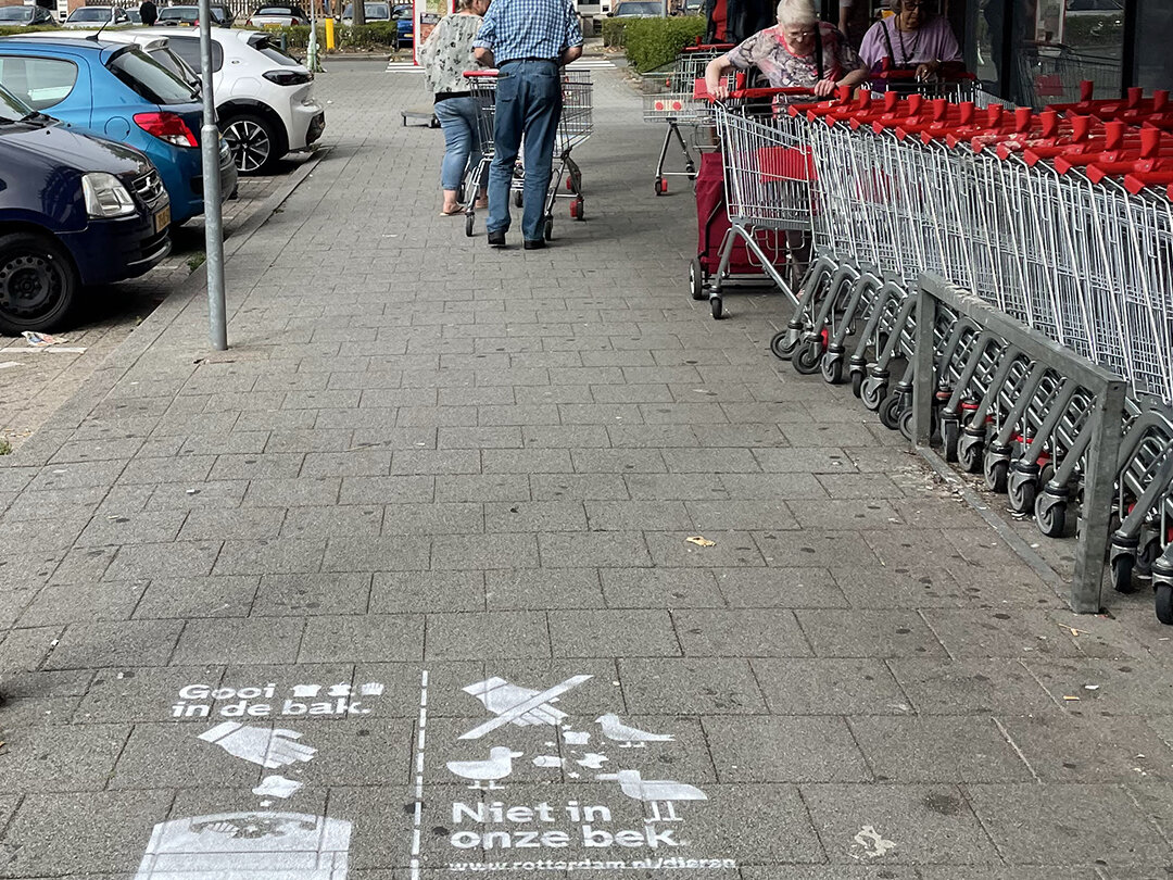 milkpaint campagne voederverbod Rotterdam