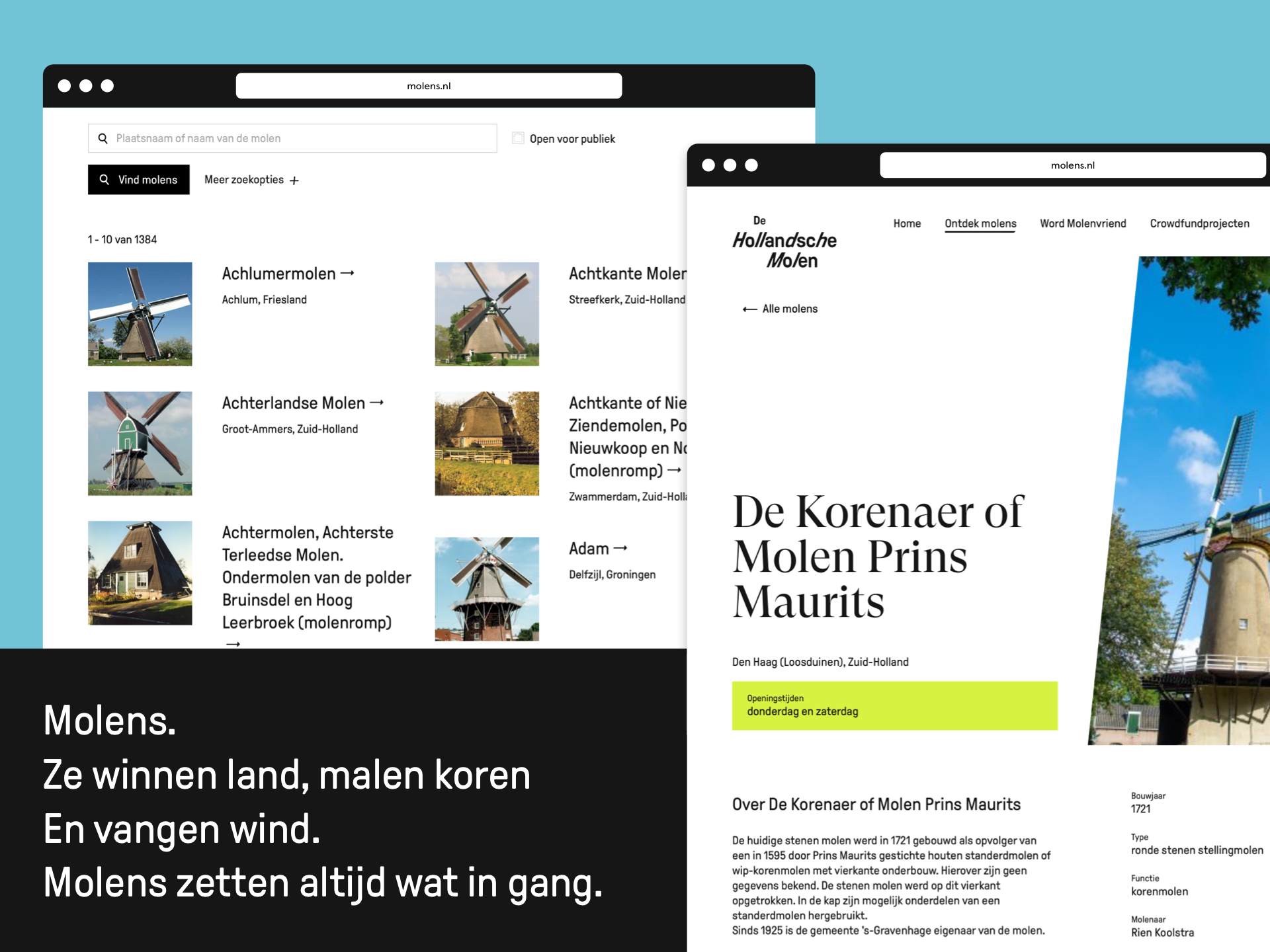 Website Molens.nl