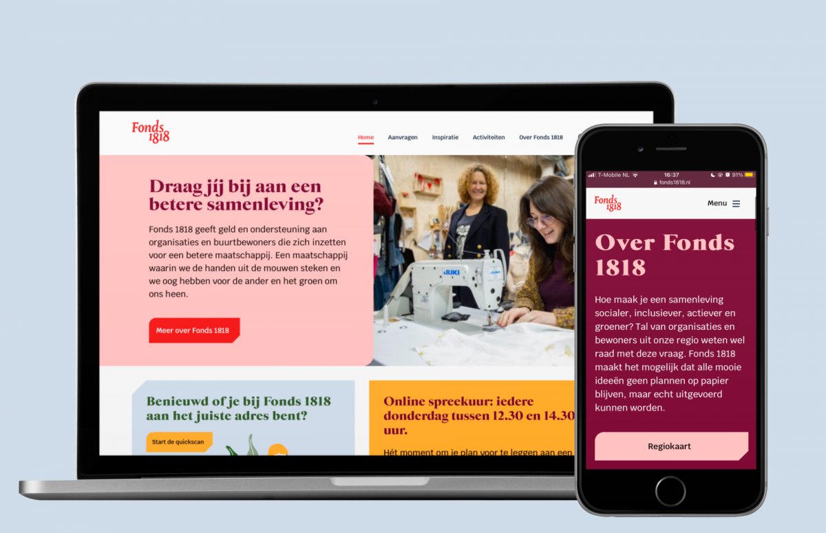 Design website Fonds 1818 