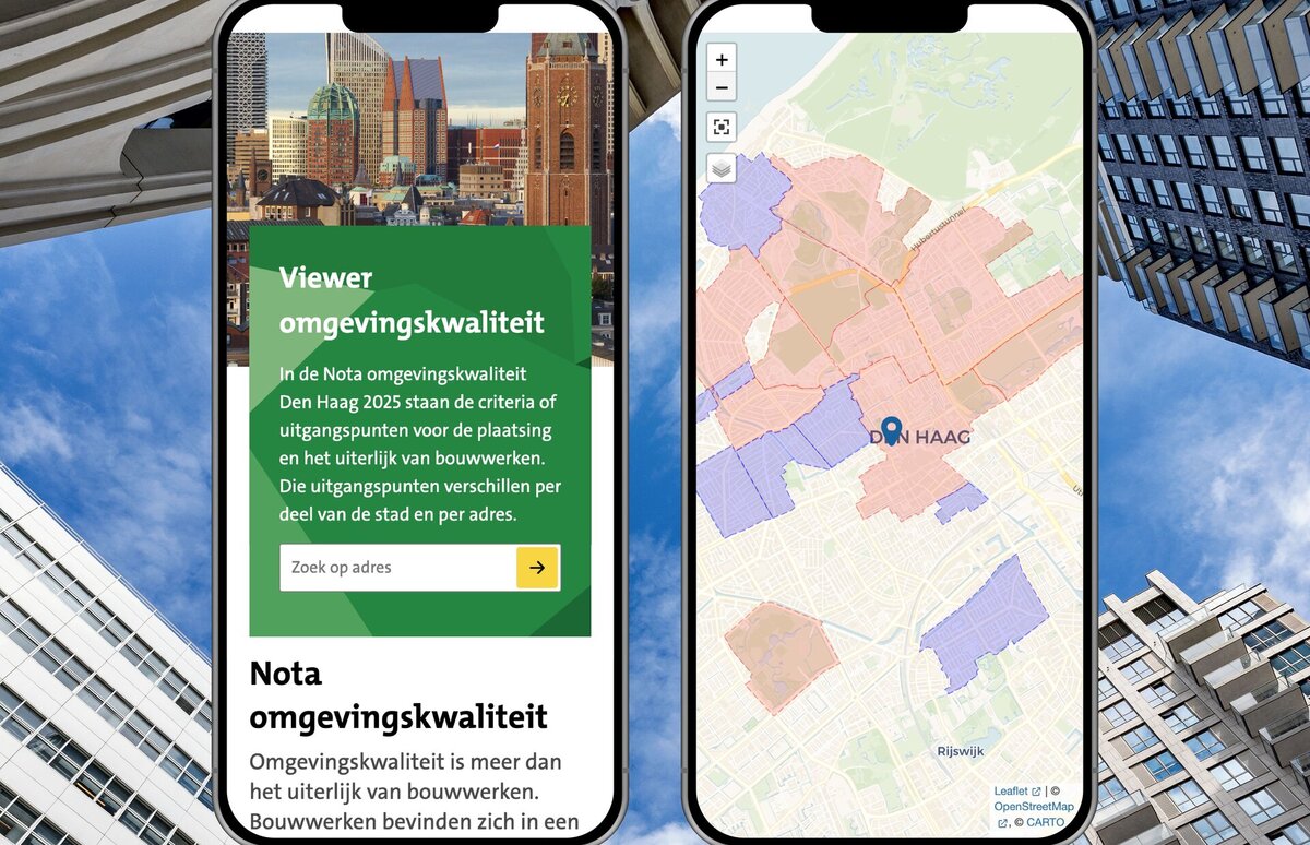 welstandsviewer op mobiel